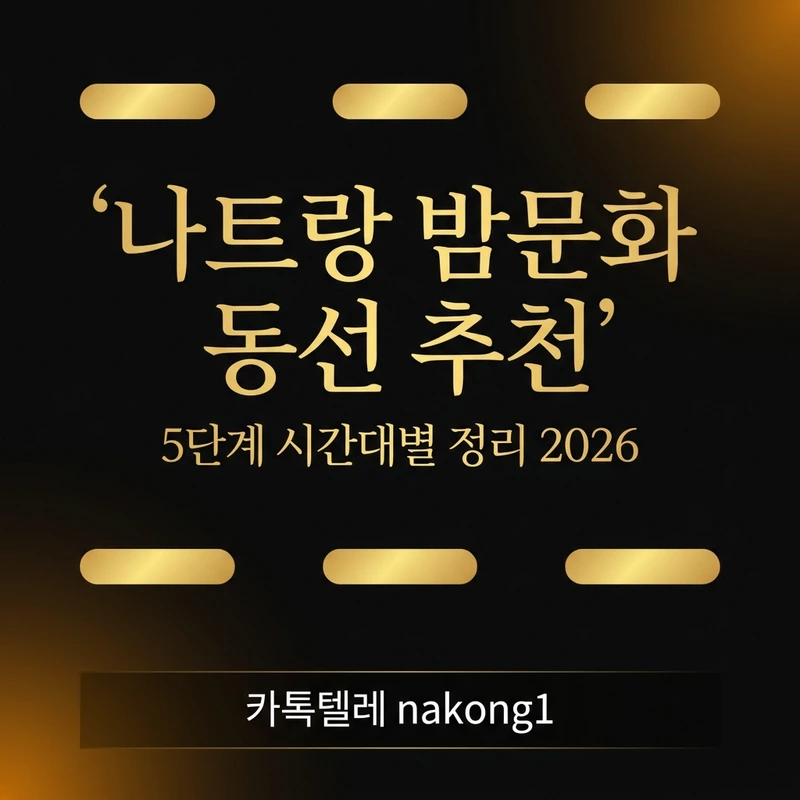 다낭 밤문화 추천 동선